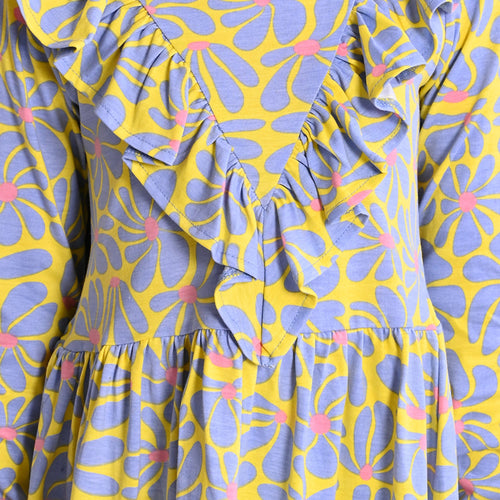 Girls Cotton Ruffel Style Dress