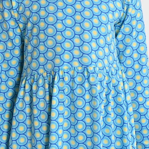 Girls Blue Cotton Dress