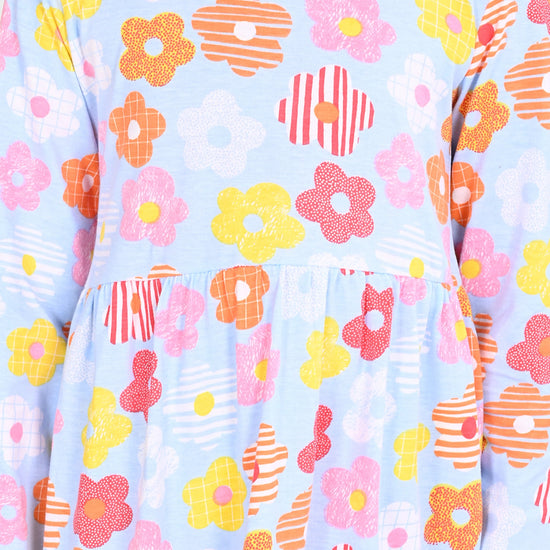 Girls Cotton Printed Dress