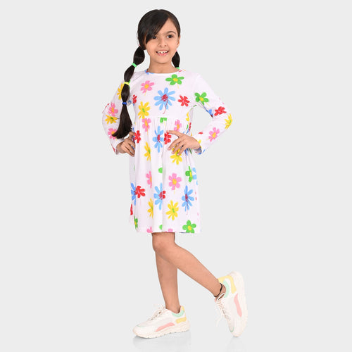 Girls Printed Cotton Dress
