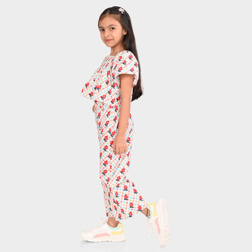 Girls White Clothing Set