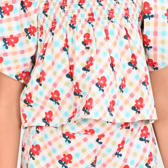 Girls White Clothing Set