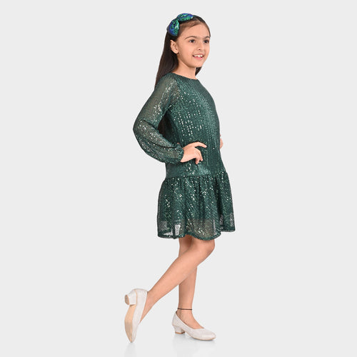 Girls Sequence Part Wear Dress