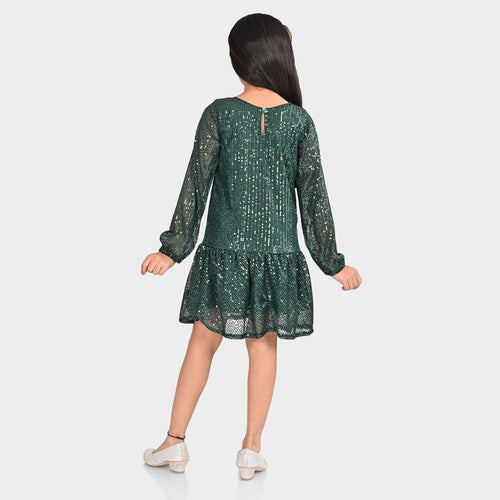 Girls Sequence Part Wear Dress