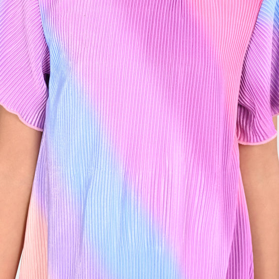 Girls Pleated Polyester Dress
