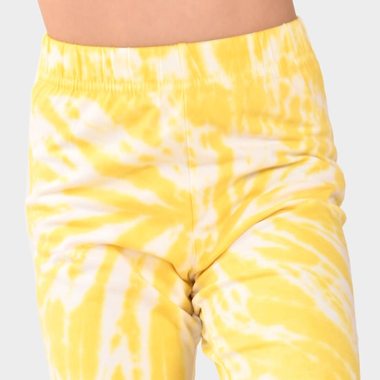 Girl Biker Yellow Regular Long Shorts