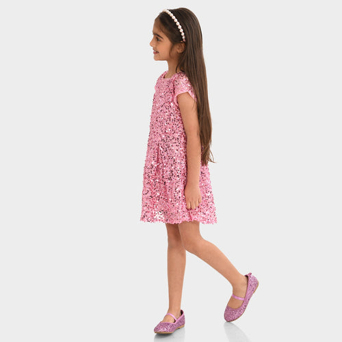 Girl Party Wear Pink Dress