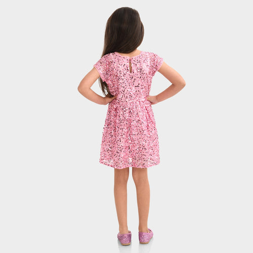 Girl Party Wear Pink Dress