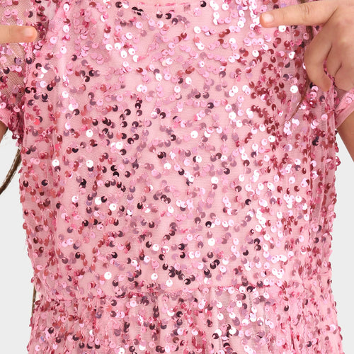 Girl Party Wear Pink Dress