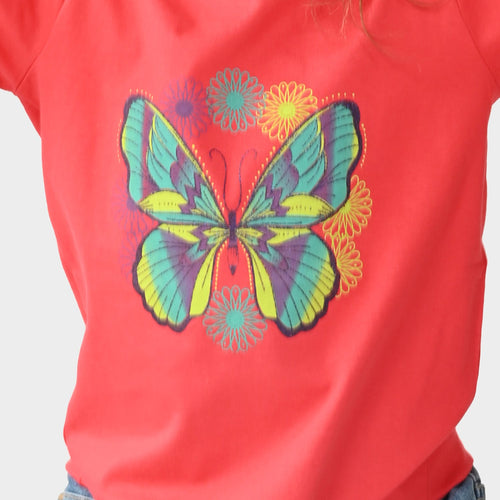 Girls Cotton Knotted Pink Top