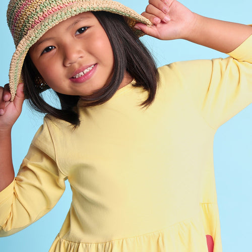 Bloom Yellow Girls Dress