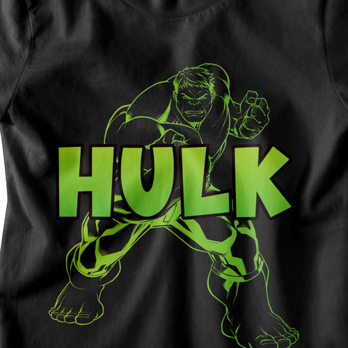 Boys Hulk Black Tshirt