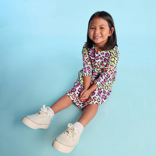 MultiColor Printed Girls Dress