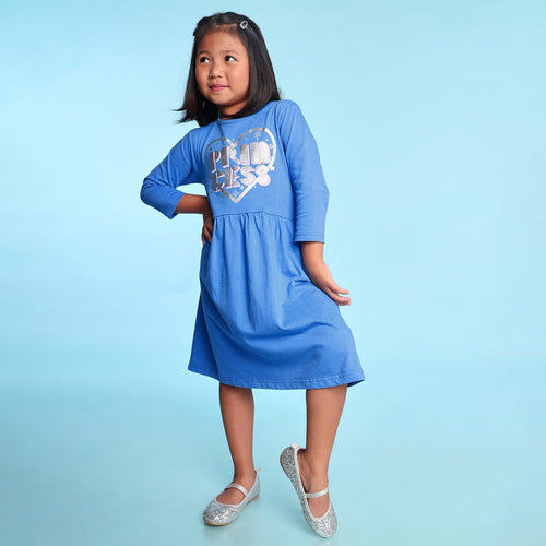Princess Printed Girls Dress