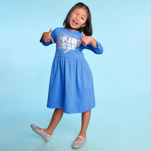 Princess Printed Girls Dress