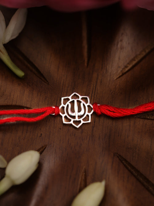 925 Silver-Trishul Rakhi for Kids