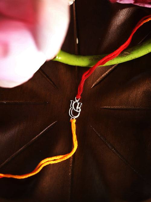 925 Silver-ganesha Rakhi for Kids