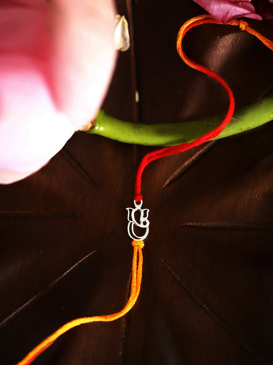 925 Silver-ganesha Rakhi for Kids