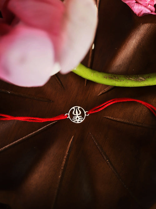 925 Silver-Trishul Rakhi for Kids