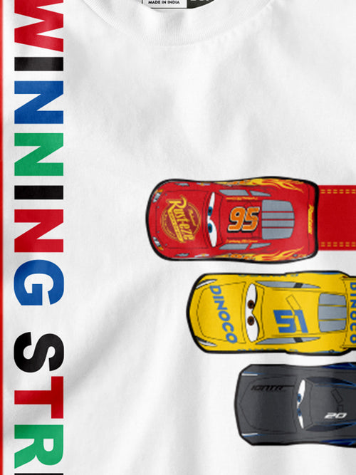 Cars White Boys T-SHIRT