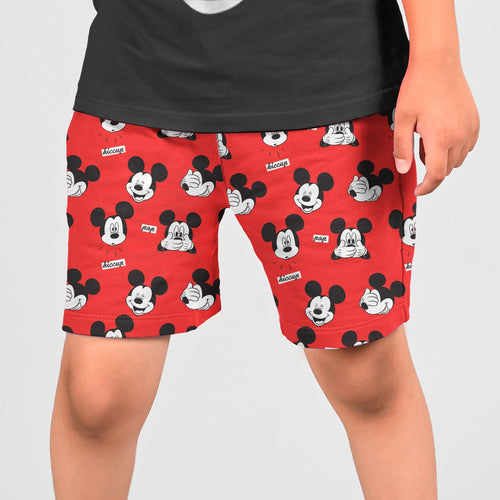 Mickey Red Boys Shorts