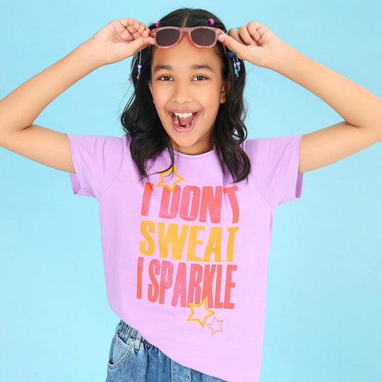 Sparkle Pink Girls Tshirt