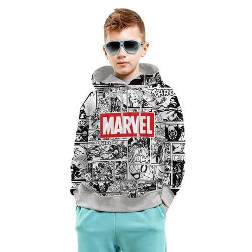 Marvel Grey Boys Hoodie