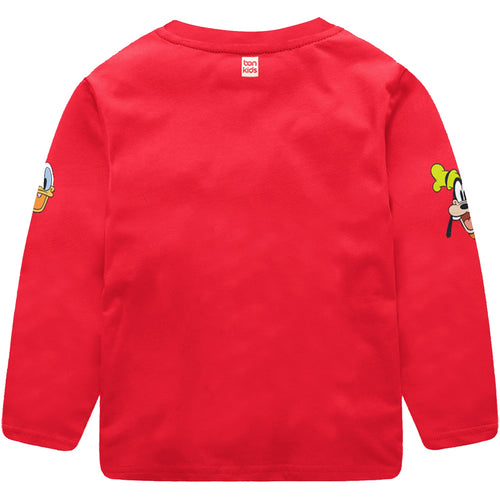 Mickey & Friends Red Full Sleeve Boys T-SHIRT