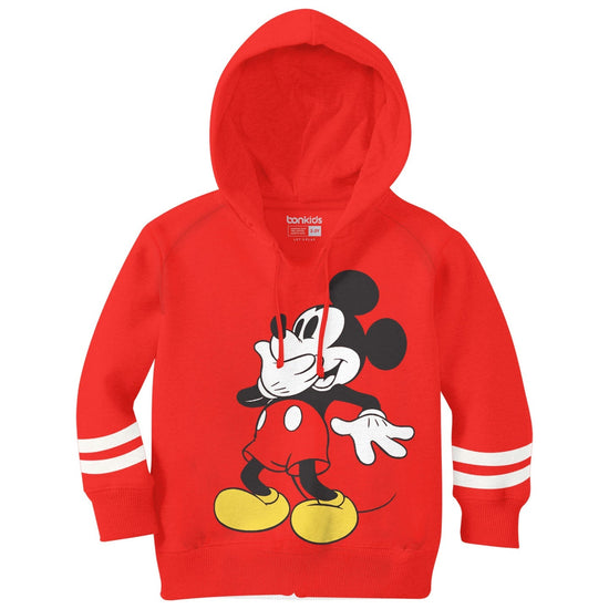Mickey Terry Red Boys Hoodie