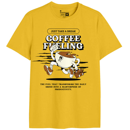 Coffee Fueling Graphic Printed Men Tshirt