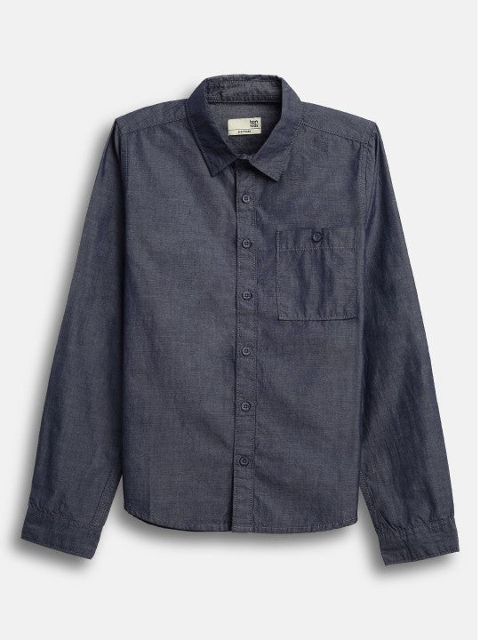 Boys Shirt Carbon Black-BON11130