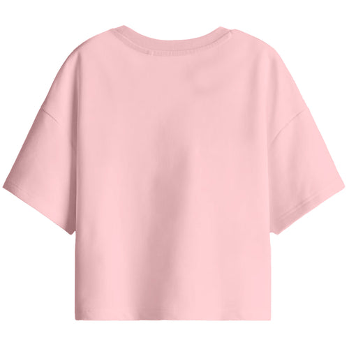 Girl Oversize Stitch Printed T-Shirt