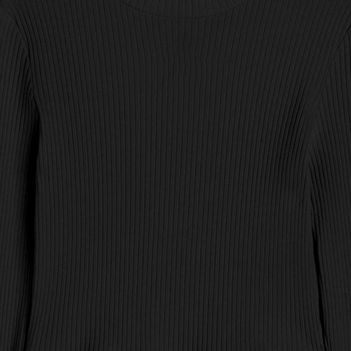 Girls Rib Tshirt Black