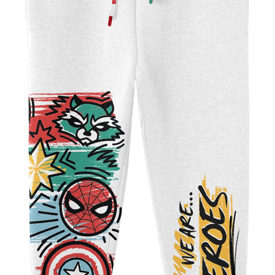We Are Hero's White Boys Joggers