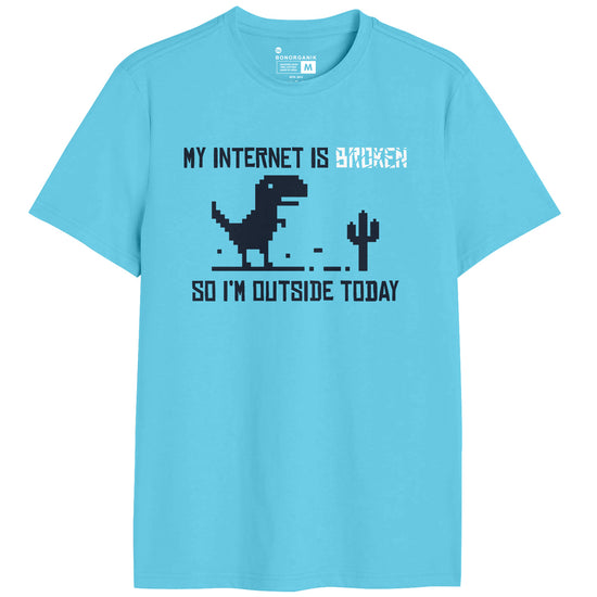 Broken Graphic Printed Men Tshirt