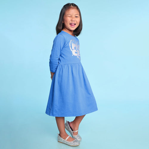 Princess Printed Girls Dress