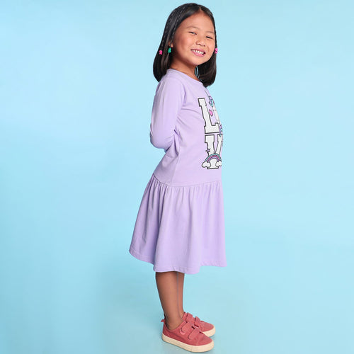 Love Printed Girls Dress