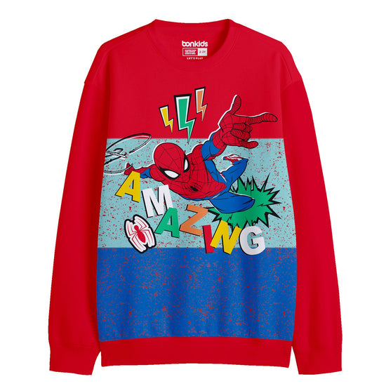 Spiderman Red Boys Sweatshirt