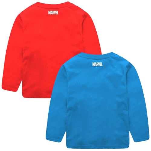 Spiderman & Capt America Combo Boys T-SHIRT