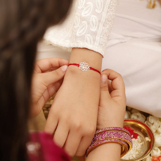 925 Silver-Trishul Rakhi for Kids