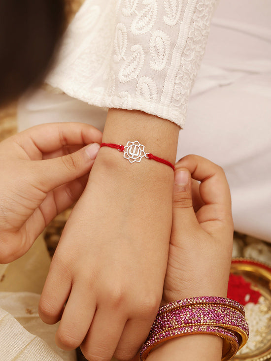 925 Silver-Trishul Rakhi for Kids