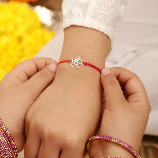 925 Silver-Ganesha Rakhi for Kids
