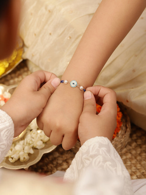 925 Silver-evil eye Rakhi for Kids