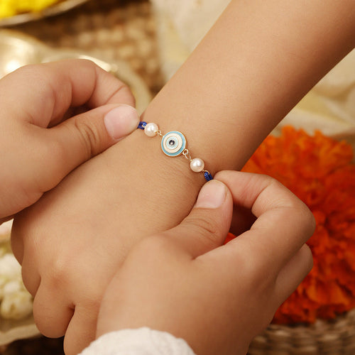 925 Silver-evil eye Rakhi for Kids