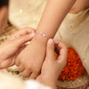 925 Silver-enamel cupcake Rakhi for Kids