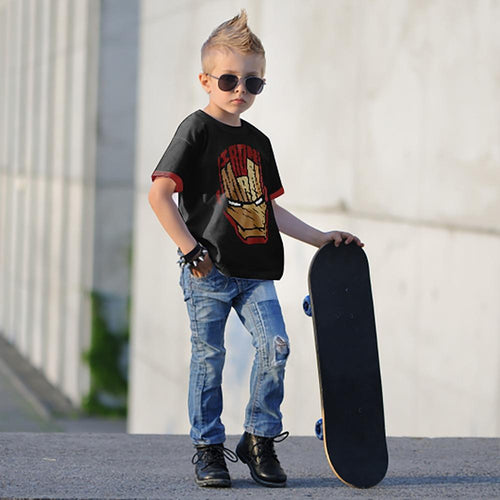 Iron Man Black Boys T-SHIRT