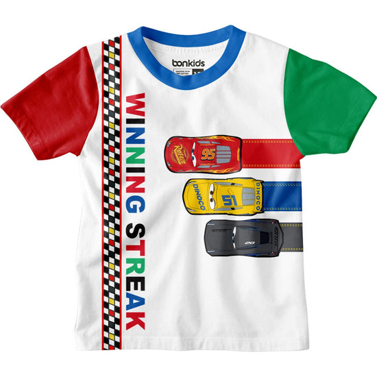 Cars White Boys T-SHIRT