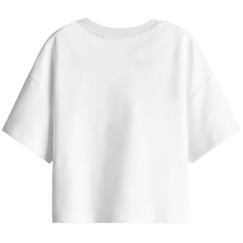 Girl Oversize Stitch Printed T-Shirt