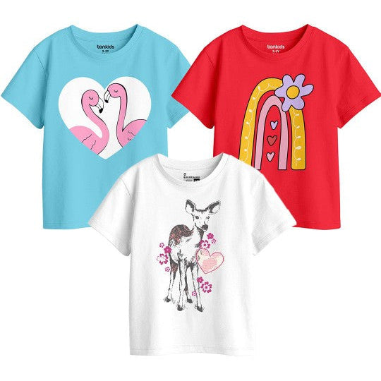 Girls Graphic Printed Tees