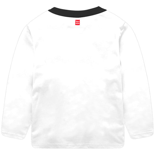 Mickey White Full Sleeve Boys T-SHIRT